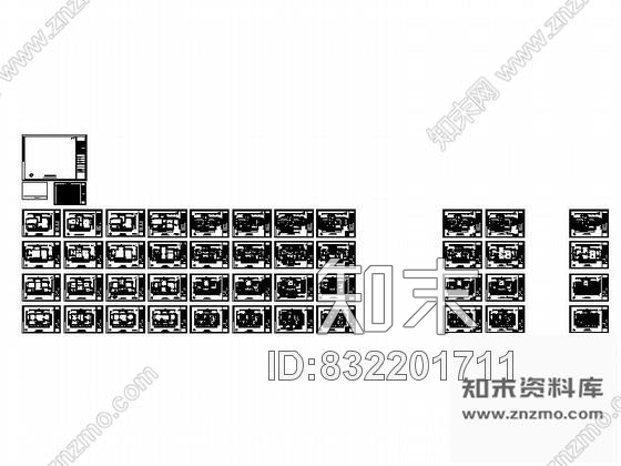 图块/节点贵州三层别墅装修平面布局图cad施工图下载【ID:832201711】