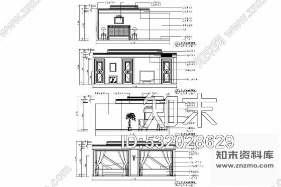 施工图豪华欧式风格总统套房室内施工图施工图下载【ID:532028629】