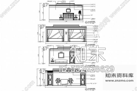 施工图豪华欧式风格总统套房室内施工图施工图下载【ID:532028629】