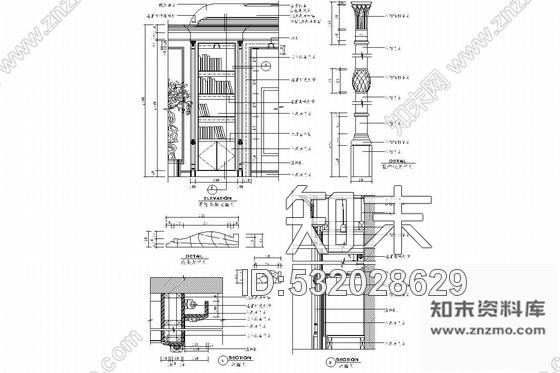 施工图豪华欧式风格总统套房室内施工图施工图下载【ID:532028629】