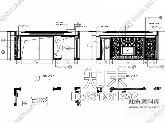 施工图浙江豪华舒适两层别墅室内设计CAD施工图cad施工图下载【ID:531981392】