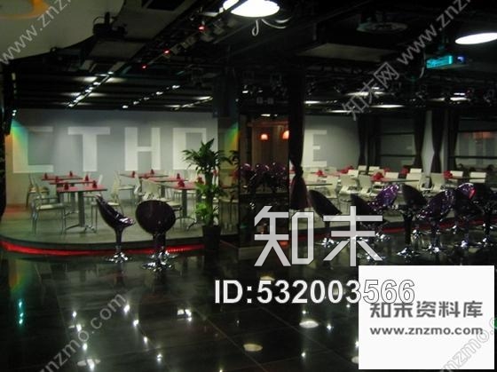 施工图北京某现代时尚主题餐吧室内装修施工图含效果实景cad施工图下载【ID:532003566】