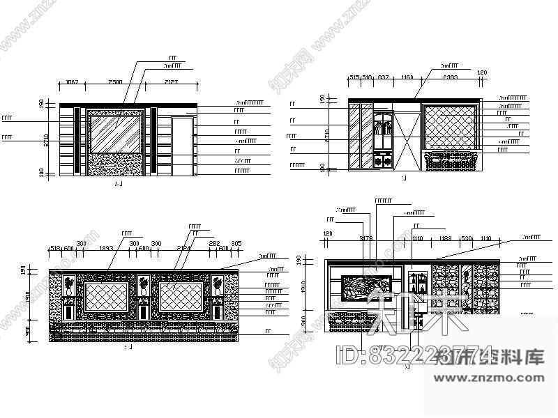 图块/节点某夜总会包房施工详图cad施工图下载【ID:832223774】