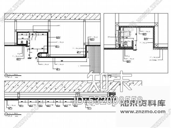 施工图雅致中餐厅包间室内装修图含效果cad施工图下载【ID:532008558】