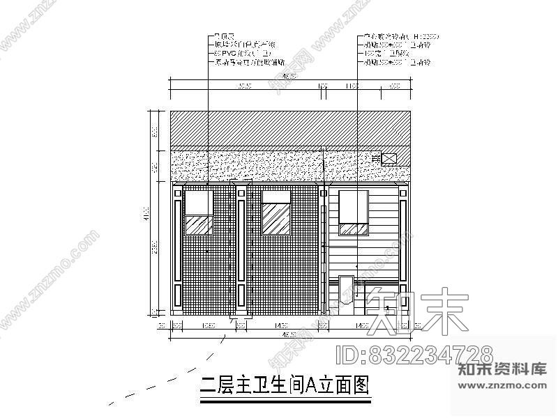 图块/节点卫生间装修详图cad施工图下载【ID:832234728】