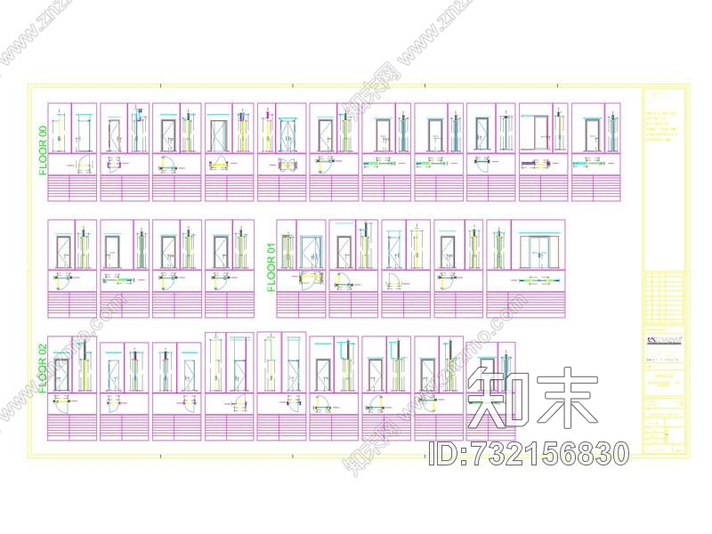 意大利Exclusiva-成都麓湖生态城别墅B户型样板间cad施工图下载【ID:732156830】