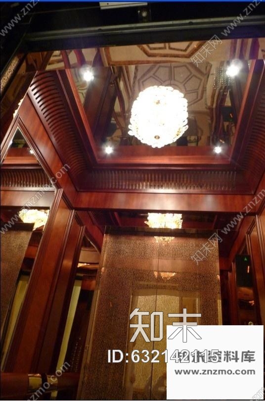 施工图六款豪华电梯轿箱装修图含实景cad施工图下载【ID:632142115】
