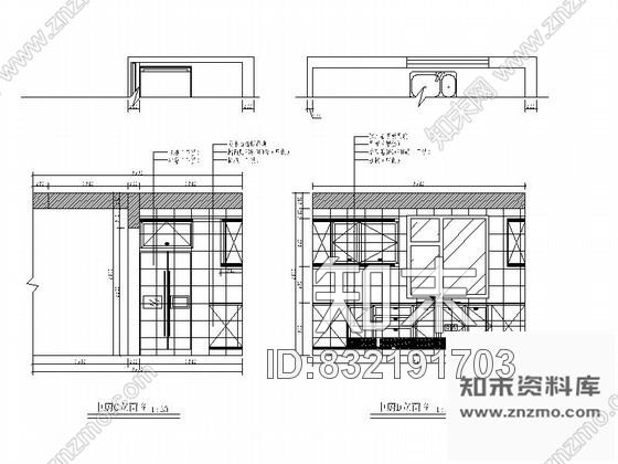 图块/节点北京某奢华别墅厨房立面图cad施工图下载【ID:832191703】
