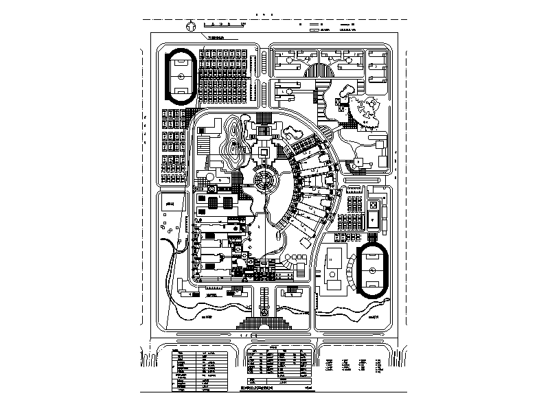 30套大学校园校区总平面图规划设计cad施工图