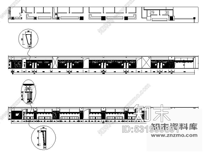 施工图某美食广场室内装修施工图含效果cad施工图下载【ID:531999591】