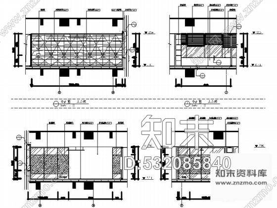 施工图深圳时尚潮流化妆品有限公司室内精装修图含效果实景cad施工图下载【ID:532085840】