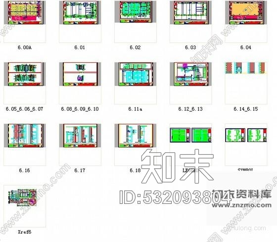 施工图酒店多功能厅设计装修图cad施工图下载【ID:532093804】