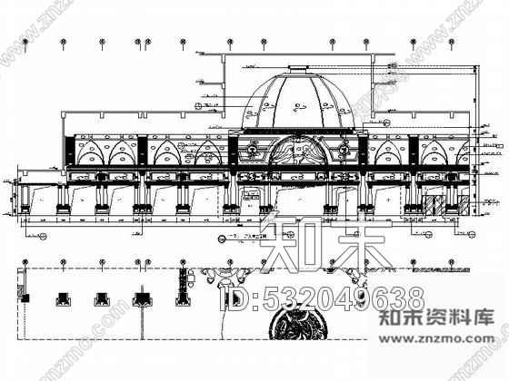 施工图安徽酒店豪华欧式大堂室内装修图cad施工图下载【ID:532049638】