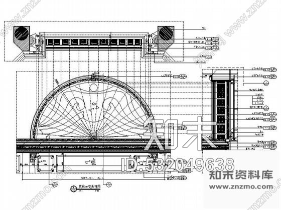施工图安徽酒店豪华欧式大堂室内装修图cad施工图下载【ID:532049638】