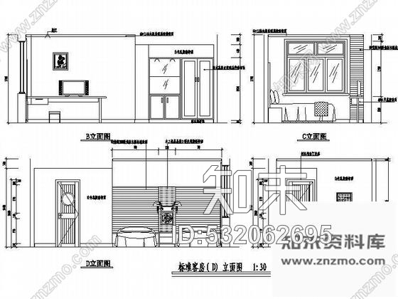 施工图黄山某宾馆改造装修图cad施工图下载【ID:532062695】
