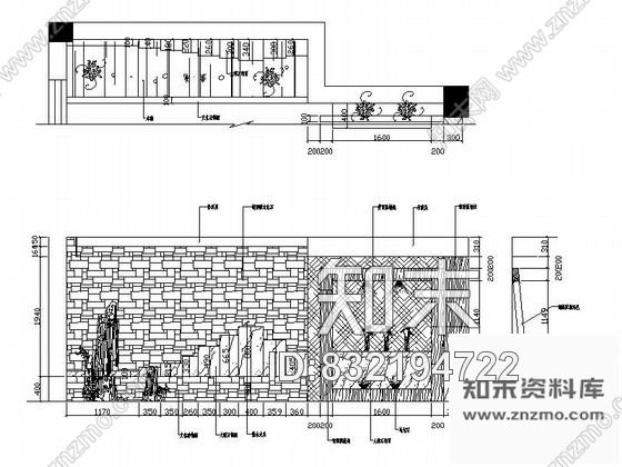 图块/节点高档客厅家居装修设计立面图cad施工图下载【ID:832194722】