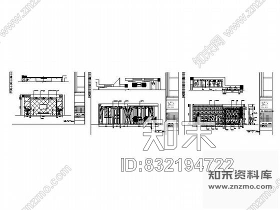图块/节点高档客厅家居装修设计立面图cad施工图下载【ID:832194722】
