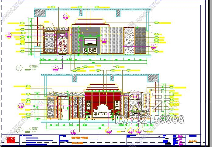 空间印象案例：滨河一号施工图纸资料(效果图和照片cad施工图下载【ID:732159966】