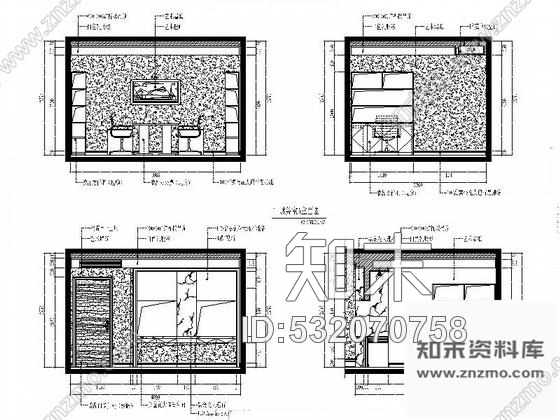 施工图湖南高端商品房售楼部室内装修设计施工图含效果cad施工图下载【ID:532070758】