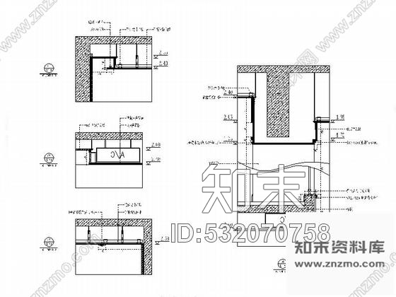 施工图湖南高端商品房售楼部室内装修设计施工图含效果cad施工图下载【ID:532070758】