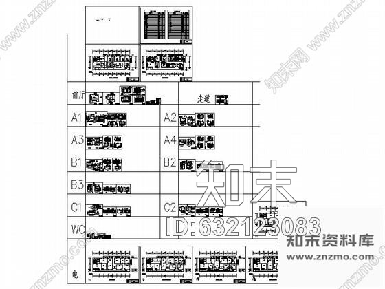 施工图东莞KTV包间全套室内装修图cad施工图下载【ID:632123083】