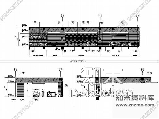 施工图上海商业区豪华现代风格酒店餐厅室内装修施工图含效果cad施工图下载【ID:532024650】