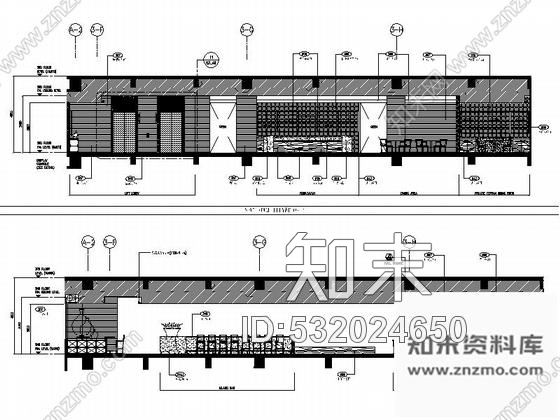 施工图上海商业区豪华现代风格酒店餐厅室内装修施工图含效果cad施工图下载【ID:532024650】