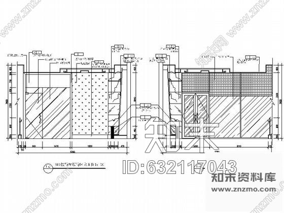 施工图时尚酒店SPA接待室装修图cad施工图下载【ID:632117043】