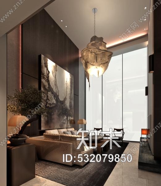 广东珠江新城西塔主塔办公空间设计施工图附效果图cad施工图下载【ID:532079850】