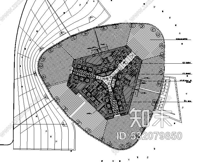 广东珠江新城西塔主塔办公空间设计施工图附效果图cad施工图下载【ID:532079850】
