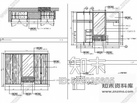 施工图广东文化主题酒店标准单床客房装修CAD竣工图cad施工图下载【ID:532035605】