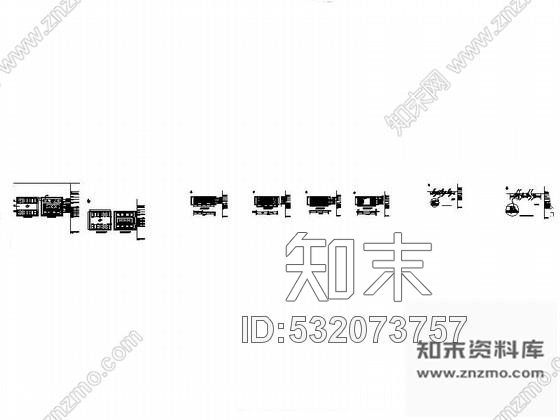施工图售楼处洽谈室室内装修图cad施工图下载【ID:532073757】