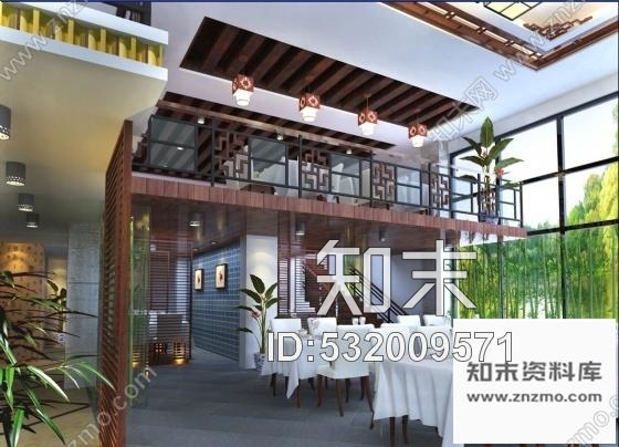 施工图某宾馆餐厅内装施工图含效果cad施工图下载【ID:532009571】