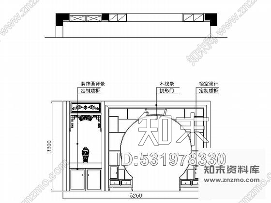 施工图江苏新港名城花园新中式三层别墅室内装修设计施工图(含效果)cad施工图下载【ID:531978330】