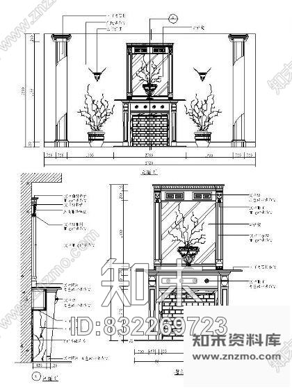 图块/节点装饰墙面节点详图集cad施工图下载【ID:832269723】