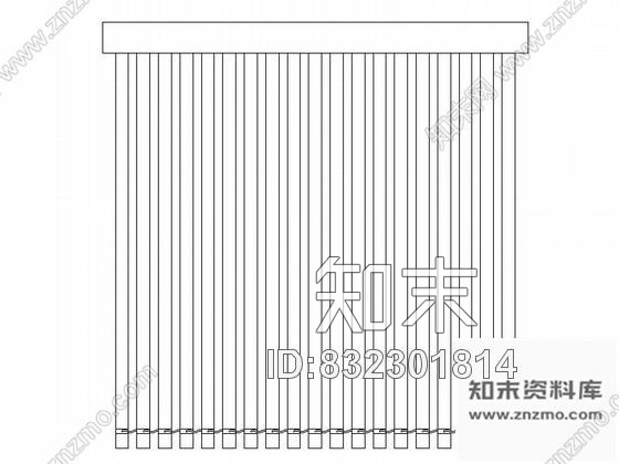 图块/节点不同类型窗帘样式cad图块cad施工图下载【ID:832301814】