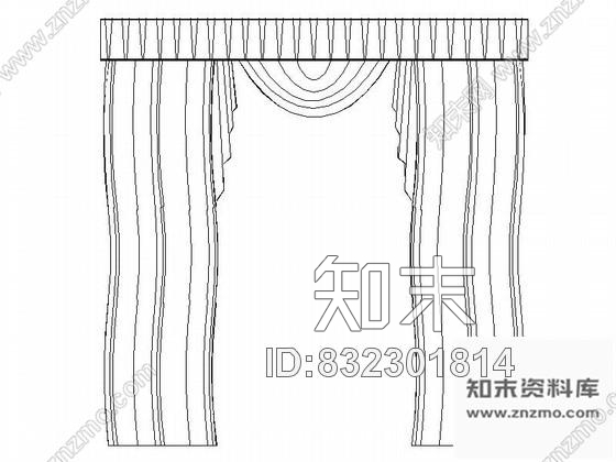 图块/节点不同类型窗帘样式cad图块cad施工图下载【ID:832301814】