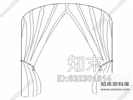 图块/节点不同类型窗帘样式cad图块cad施工图下载【ID:832301814】