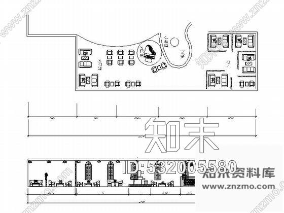 施工图北京时尚个性现代餐厅装修图含效果图cad施工图下载【ID:532005580】