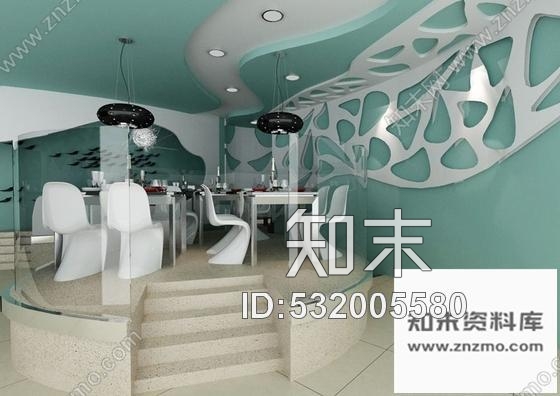 施工图北京时尚个性现代餐厅装修图含效果图cad施工图下载【ID:532005580】
