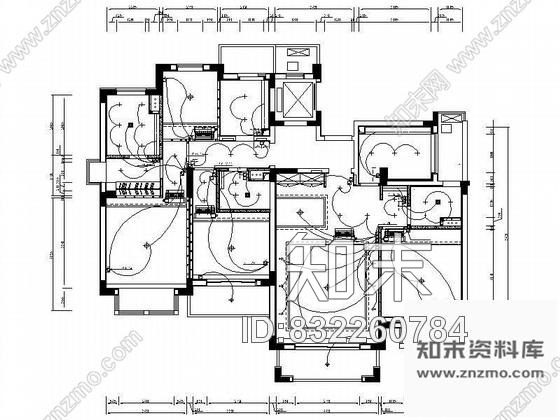 图块/节点万科家居三居室样板房设计图平面cad施工图下载【ID:832260784】