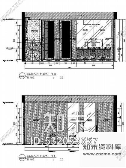 施工图酒店大堂公共卫生间施工图cad施工图下载【ID:532053657】