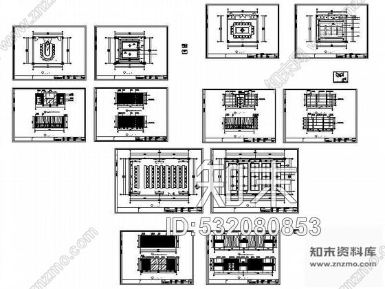 施工图会展中心三套会议室图纸cad施工图下载【ID:532080853】