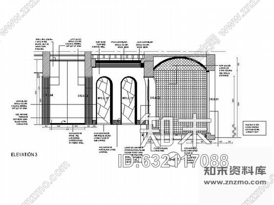 施工图上海华丽型知名会所室内装修图含实景cad施工图下载【ID:632117088】