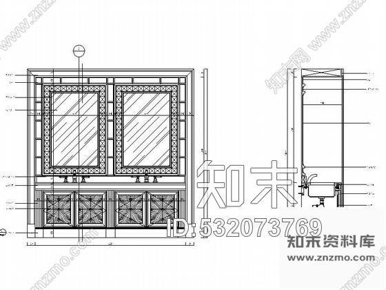 施工图浙江简欧某售楼处展厅室内设计施工图含效果cad施工图下载【ID:532073769】