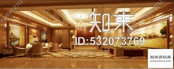 施工图浙江简欧某售楼处展厅室内设计施工图含效果cad施工图下载【ID:532073769】