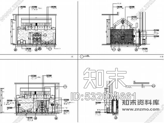 施工图深圳某知名品牌酒店会议室及网络咖啡室内装修竣工图施工图下载【ID:532034661】