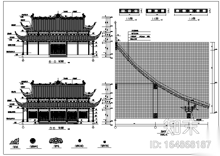 [重庆]钟寺大雄宝殿建筑施工图施工图下载【id:164868187】