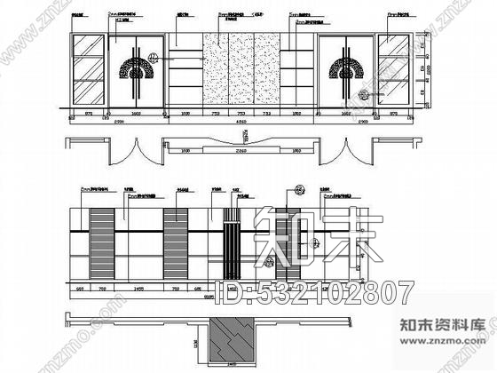 施工图多功能会议室装修图cad施工图下载【ID:532102807】