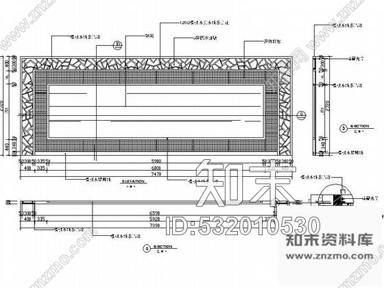 施工图443平方大餐厅装修图cad施工图下载【ID:532010530】